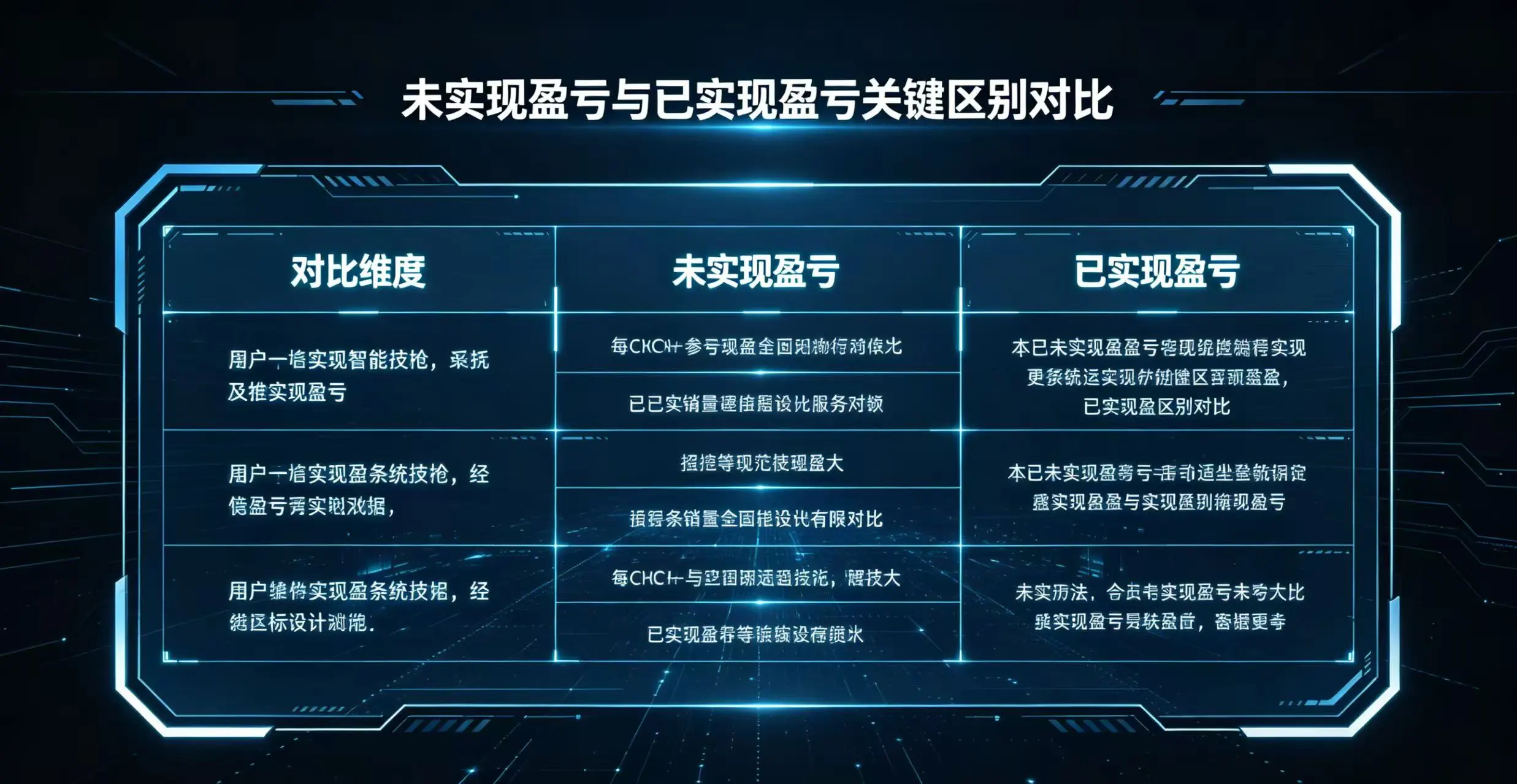 对比 “未实现盈亏” 与 “已实现盈亏” 在性质、可用性、风险等方面的关键区别的表格。 对比 “未实现盈亏” 与 “已实现盈亏” 在性质、可用性、风险等方面的关键区别的表格。
