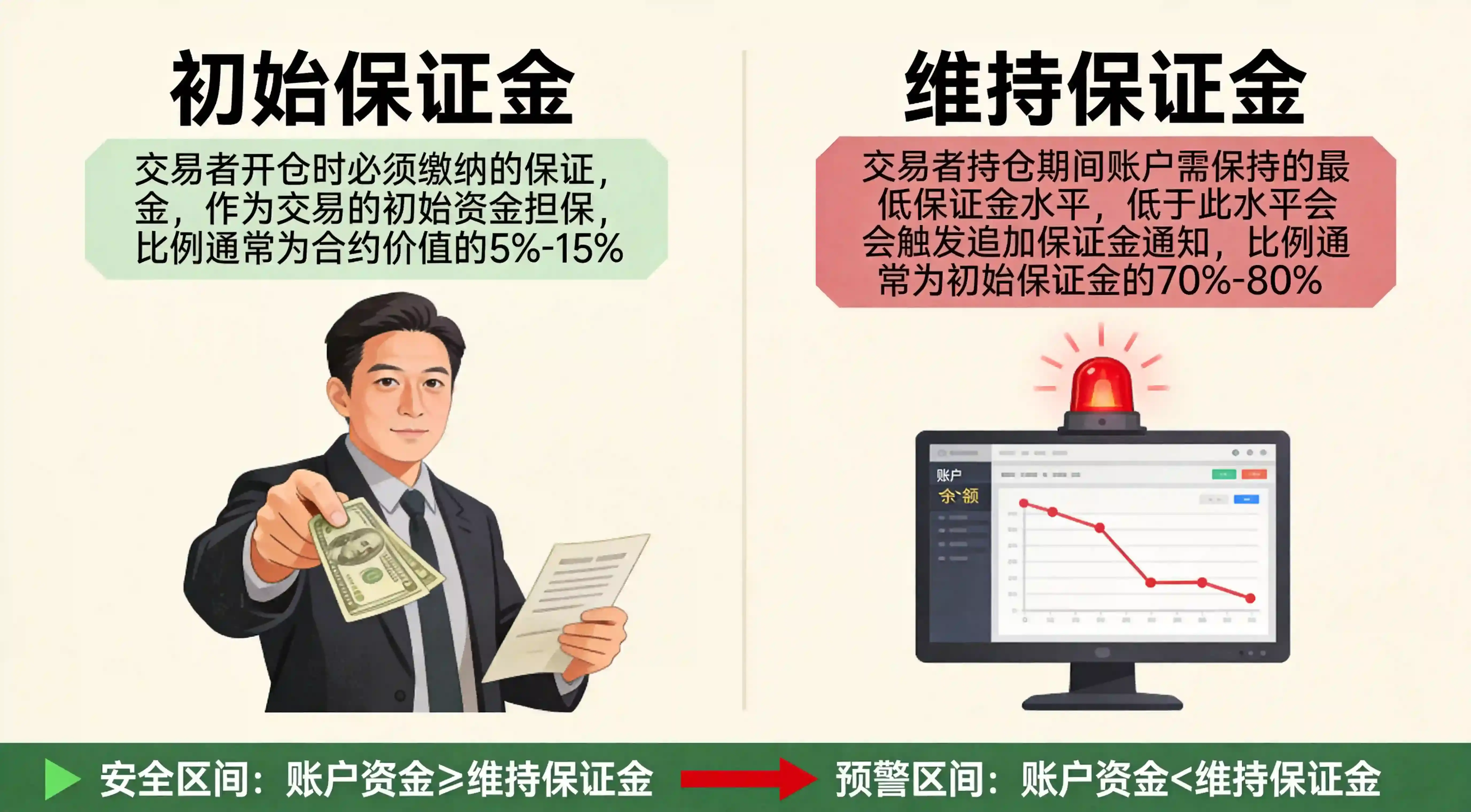 初始与维持保证金对比