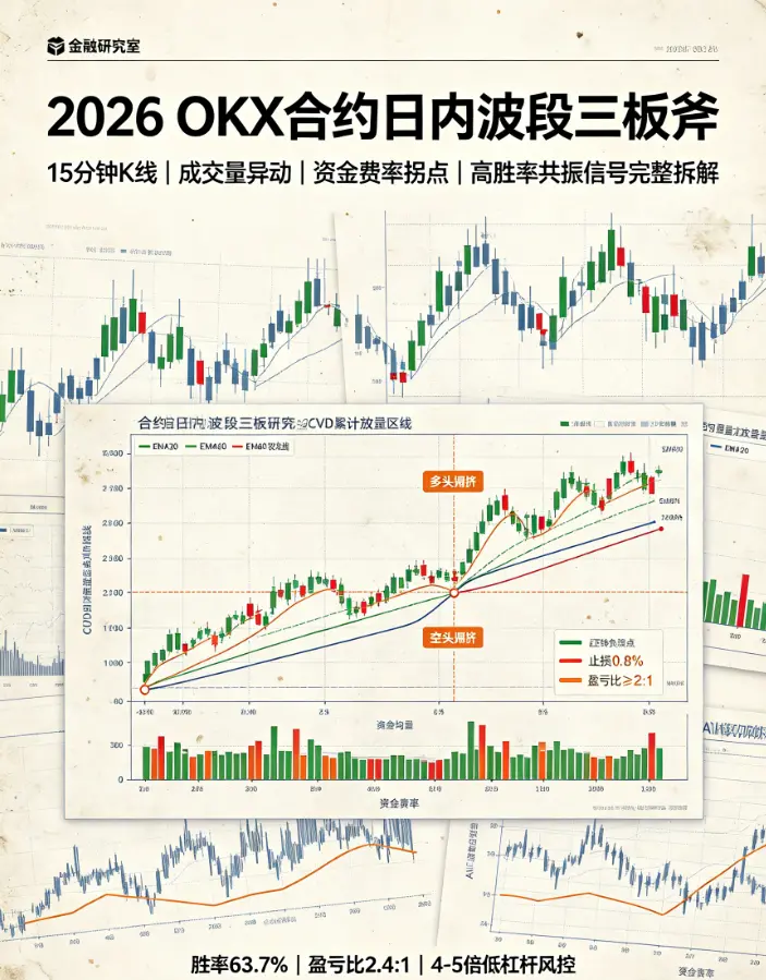 合约日内波段三板斧：15分钟K线+成交量异动+资金费率拐点，高胜率信号组合拆解