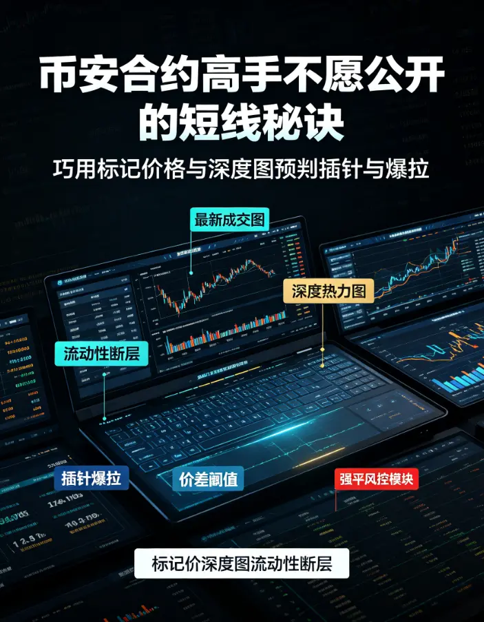 比安合约高手不愿公开的短线秘诀：巧用“标记价格”与“深度图”预判插针与爆拉